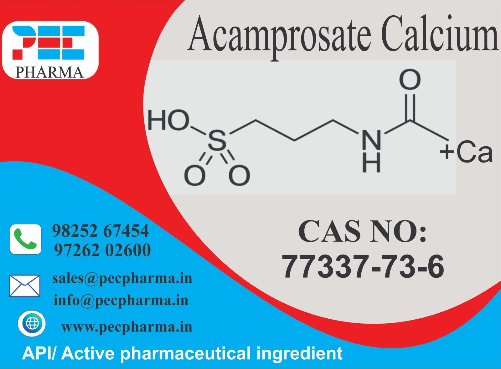 Acamprosate API Chemical Structure