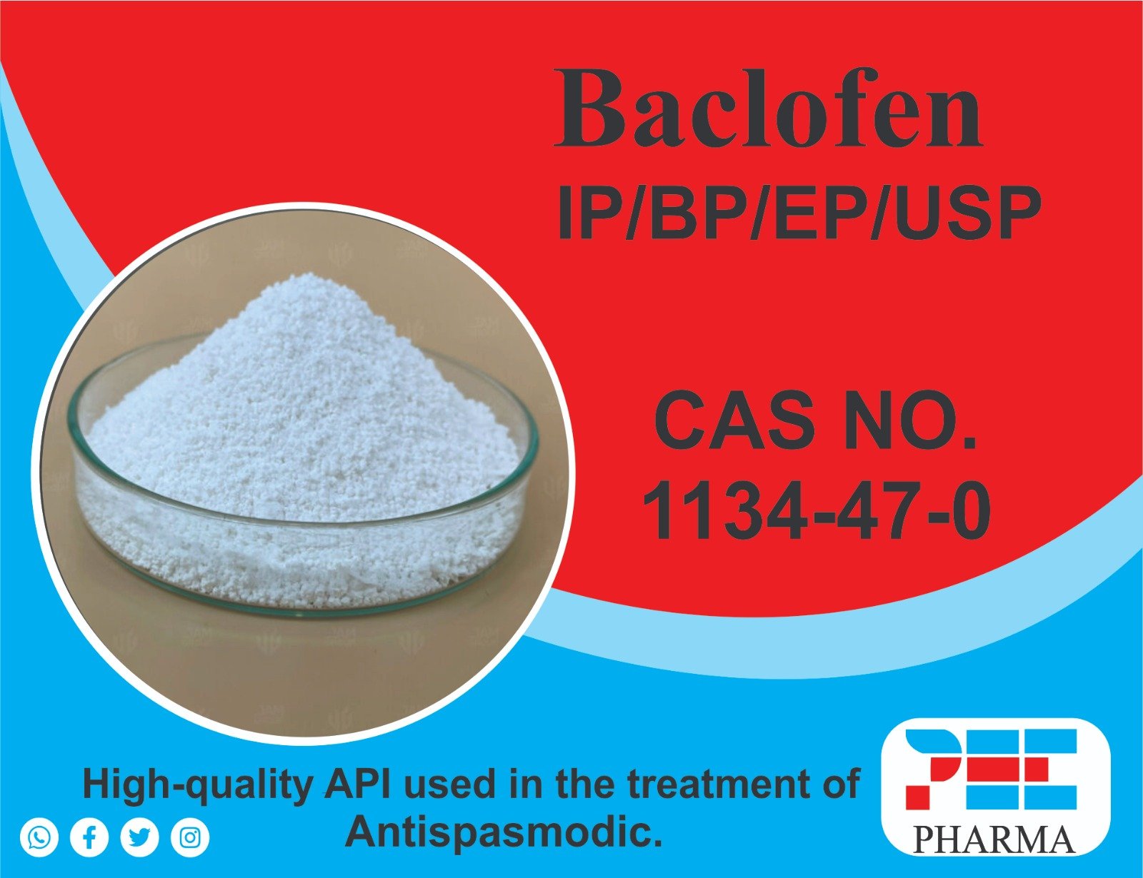Baclofen API Chemical Structure