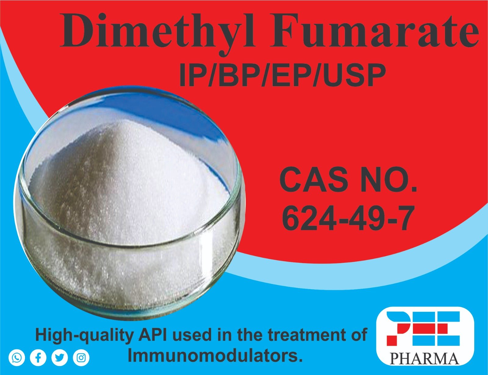Dimethyl Fumarate API Chemical Structure