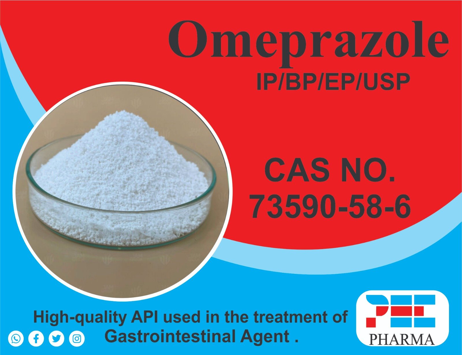 Omeprazole API Chemical Structure