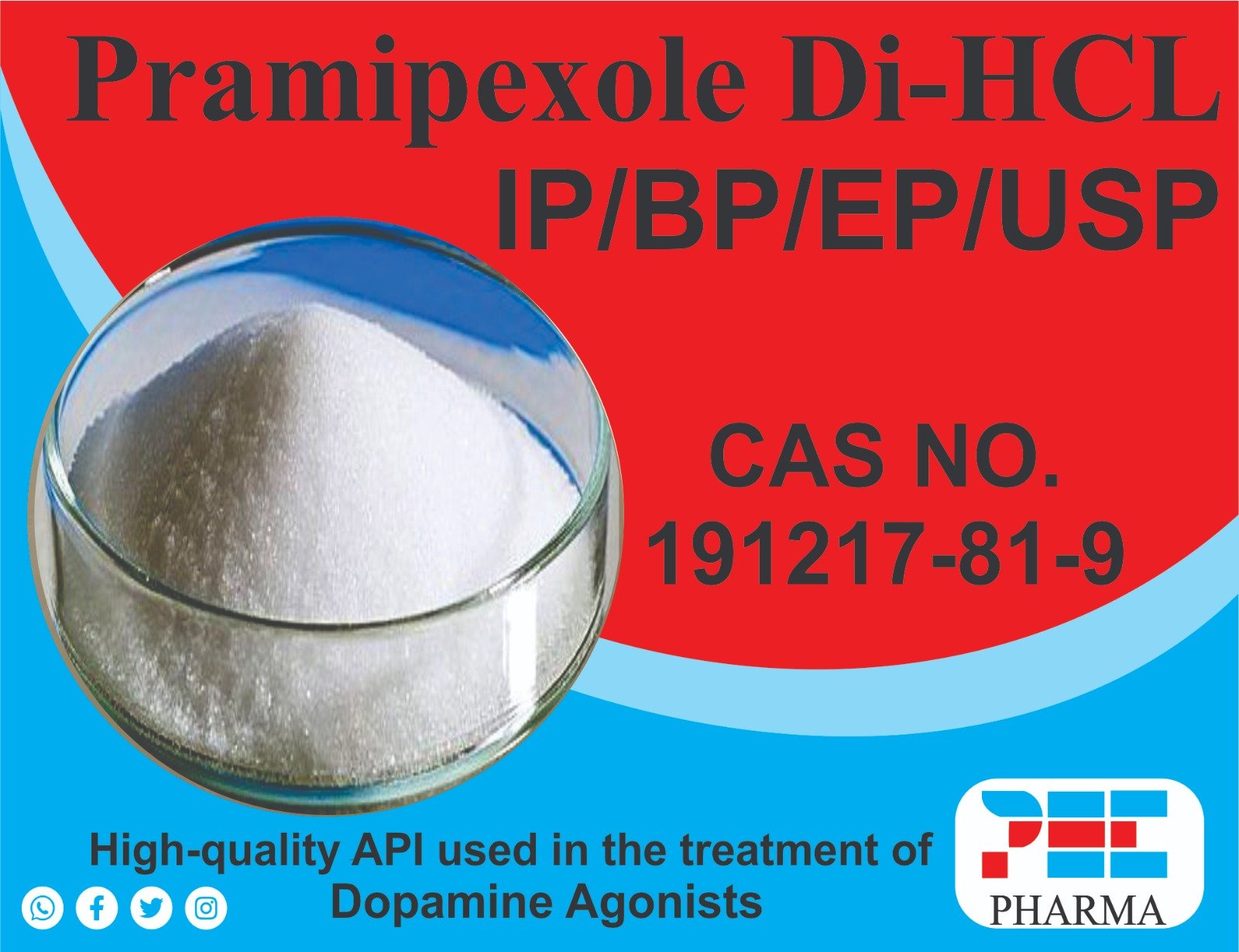 Pramipexole Di-HCL API Chemical Structure