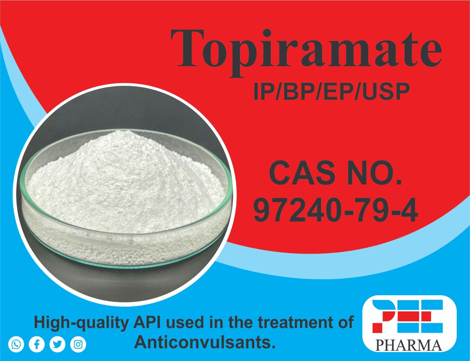 Topiramate API Chemical Structure